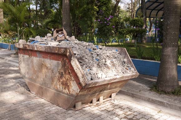 Destino certo para os entulhos