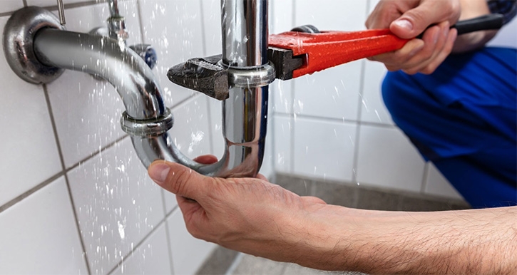 Manutenção hidráulica evita vazamento de água