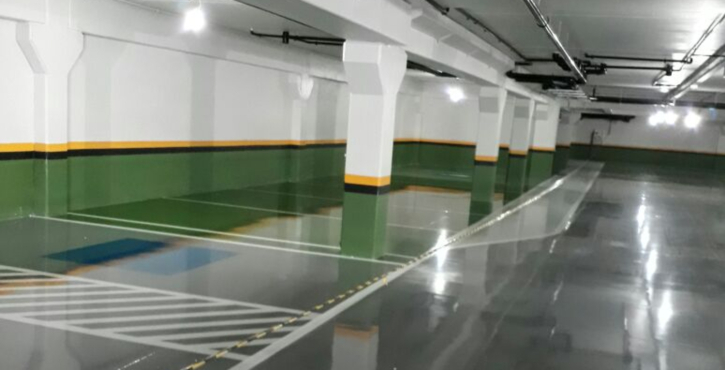 Pintura Epóxi e Poliuretano (PU) em garagens e quadras poliesportivas estão em alta