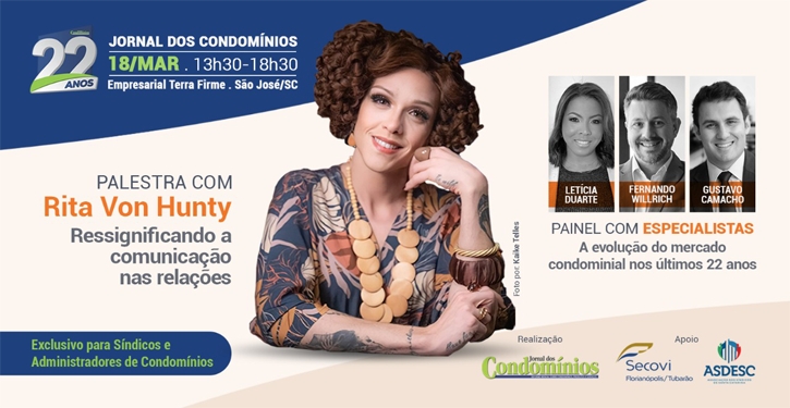 Evento de 22 anos do Jornal dos Condomínios - Inscreva-se!