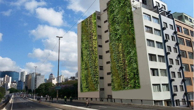 Prédio vai ganhar jardim vertical em São Paulo