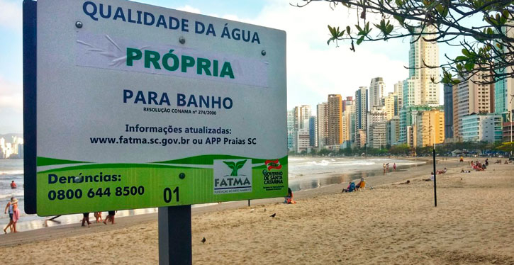 O programa Balneário Camboriú é a Nossa Praia prevê melhorias no tratamento de esgoto e o aumento da punição para quem descumprir a lei