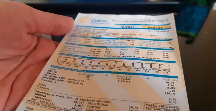 Como calcular o aumento na conta de luz com a bandeira de escassez hídrica