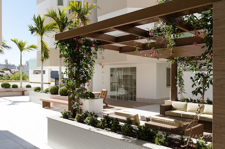 Pergolado no condomínio Vila Doratta: uma agradável área de lazer para moradores