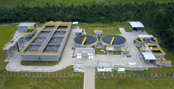 Estação de Tratamento de Esgoto em Balneário Piçarras. Foto: Divulgação/Casan