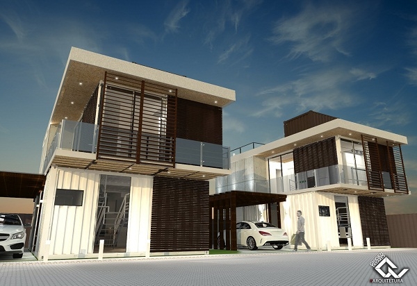 Um residencial de casas container em Florianópolis/SC