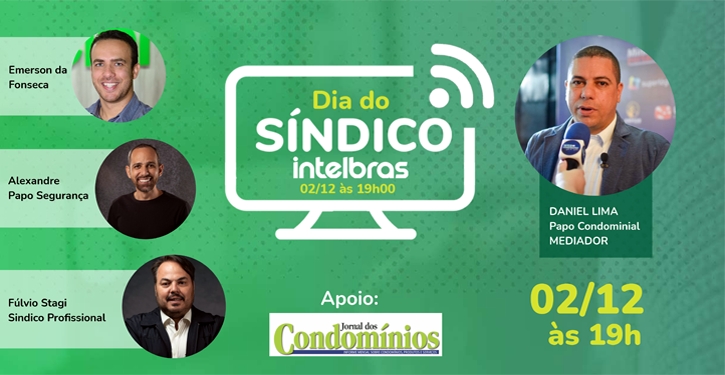 Dia do Síndico Intelbras - Agende-se 02/ Dez às 19h