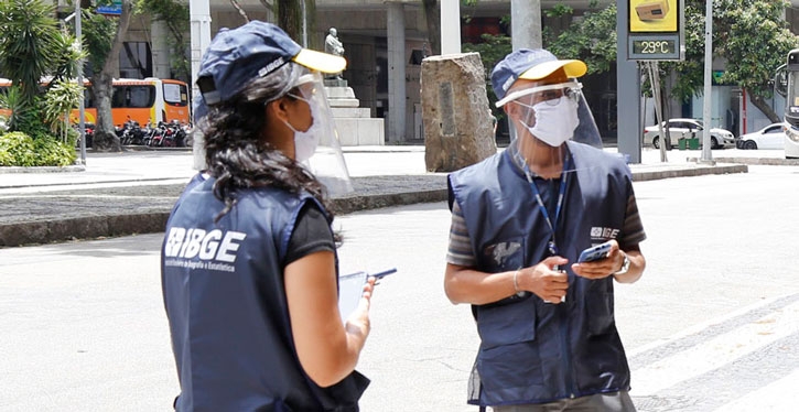 São oferecidas mais de 181 mil vagas para recenseador do Censo 2021- Foto: Acervo IBGE