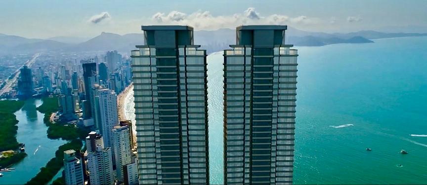 Ciclone faz prédio com 81 andares balançar em Balneário Camboriú