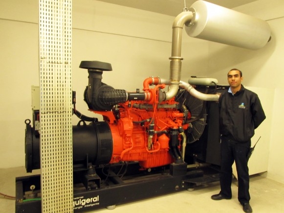 Grupos geradores garantem energia