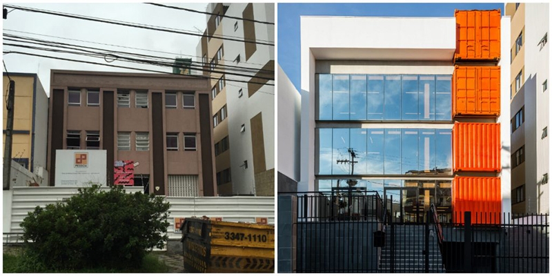 Edifício Jupter em Curitiba, antes e depois do retrofit